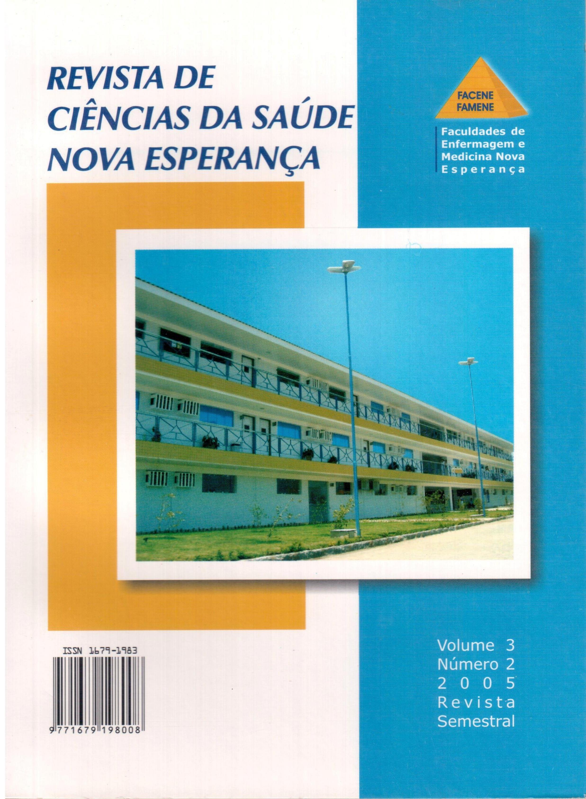 					Visualizar v. 3 n. 2 (2005): Revista de Ciências da Saúde Nova Esperança
				